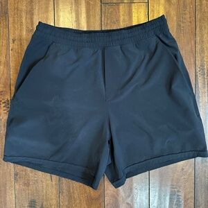 Lululemon Pace Breaker 5"  Linerless Shorts - Solid Black - Medium